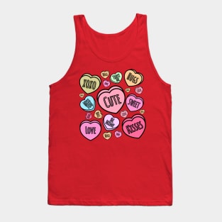 Conversation Candy Hearts, Candy Heart, Valentine Heart, Conversation For Your Valentine, Valentine's Day Tank Top